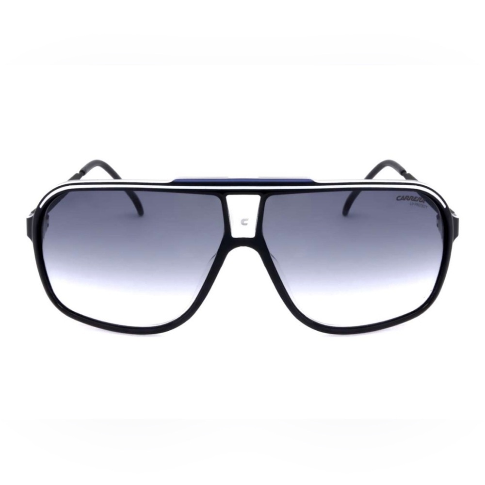 Carrera Black and White Grand Prix 3 Frame Sunglasses with Gray